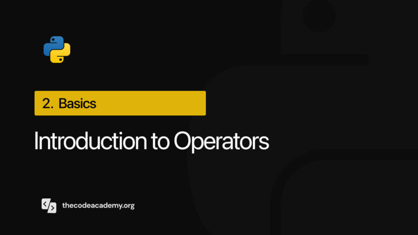 What are Operators in Python: Definition, Types, and Usage – thecodeacademy